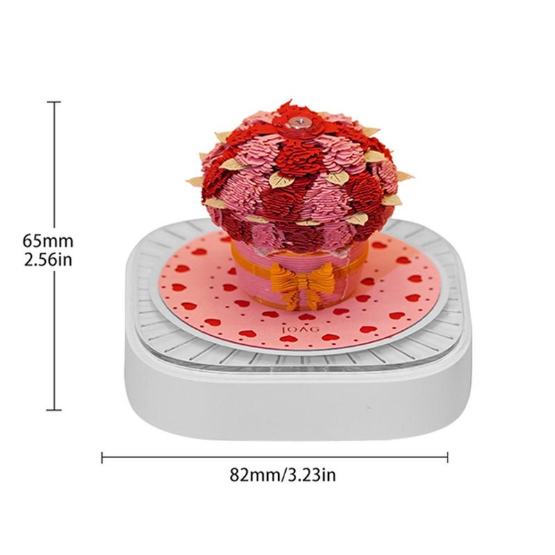 Generic 2026 Desk Calendar, Christmas Tree Sculpture With Light 3D Tear-away Calendar, Paper Carving Art Memo Pad Notepad Gift Christmas Day Home Desktop Decoration - Image 5